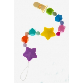 Силиконовый держатель на клипсе Звездопад, фиолетовый Силиконовый держатель на клипсе Звездопад, фиолетовый