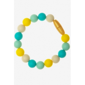 Силиконовый браслет-прорезыватель Майя, бирюзовый Силиконовый браслет-прорезыватель Майя, бирюзовый