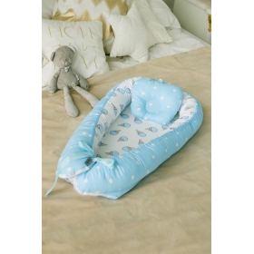 Кокон-гнездышко для новорожденных Babynest Ice Cream Blue Кокон-гнездышко для новорожденных Babynest Ice Cream Blue