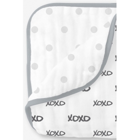 Муслиновое одеяло SwaddleDesigns, Black XOXO