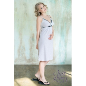 Ночная сорочка для беременных и кормящих "Селена" Milk Rivers, серый меланж Ночная сорочка для беременных и кормящих "Селена" Milk Rivers, серый меланж