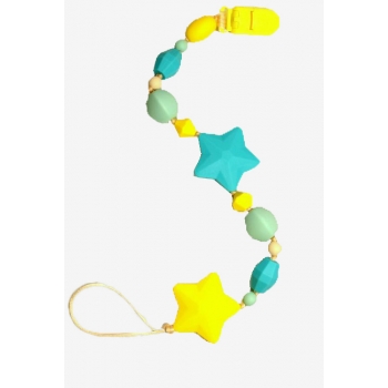 Силиконовый держатель на клипсе Майя, бирюзовый