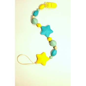 Силиконовый держатель на клипсе Майя, бирюзовый