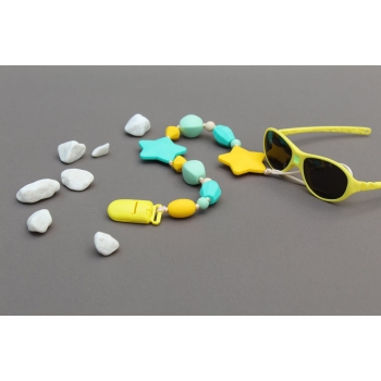 Силиконовый держатель на клипсе Майя, бирюзовый