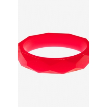 Молочный браслет из пищевого силикона, красный