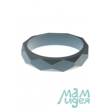 Молочный браслет из пищевого силикона, серый