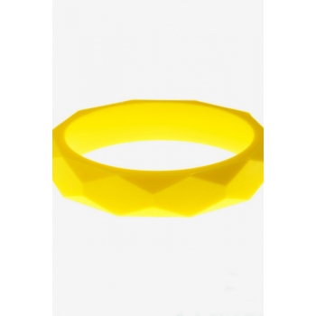 Молочный браслет из пищевого силикона, желтый