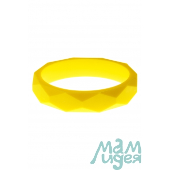 Молочный браслет из пищевого силикона, желтый