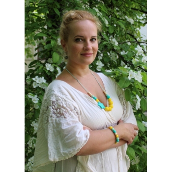 Браслет Майя, бирюзовый