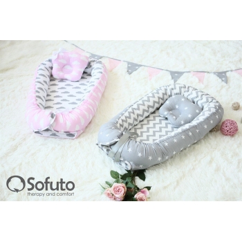 Гнездышко-кокон для новорожденных Babynest Rose Ashes