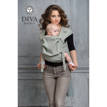 Май-слинг Diva Basico, Damasco с капюшоном