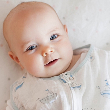 Спальный мешок SwaddleDesigns Blue Little Ships