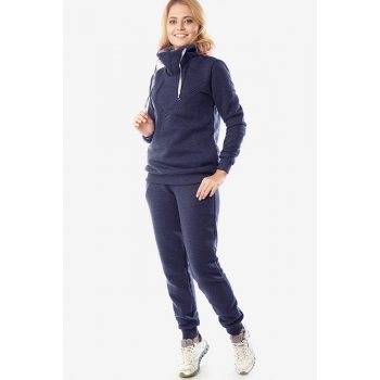 Костюм для беременных и кормящих из футера Sandra, синий