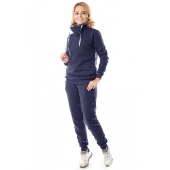 Костюм для беременных и кормящих из футера Sandra, синий