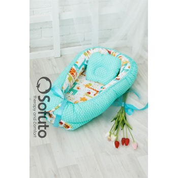 Гнездышко-кокон для новорожденных Babynest Giraffe