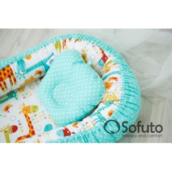 Гнездышко-кокон для новорожденных Babynest Giraffe