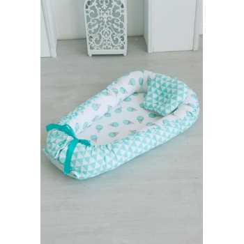 Гнездышко-кокон для новорожденных Babynest Mint Gelato