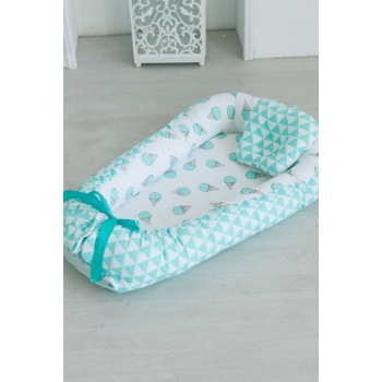 Гнездышко-кокон для новорожденных Babynest Mint Gelato