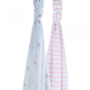 Муслиновые пеленки для новорожденного Bébé au Lait большие, Owl/Tinsley