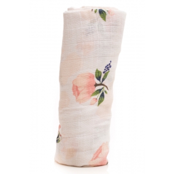 Муслиновая пеленка для новорожденных Diva большая, Rose Cotton