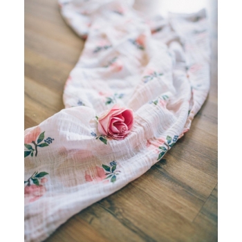 Муслиновая пеленка для новорожденных Diva большая, Rose Cotton