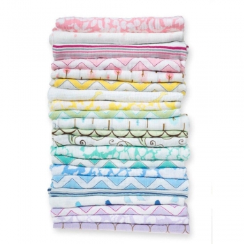 Пеленка детская тонкая SwaddleDesigns Маркизет Lime w/BR Mod C