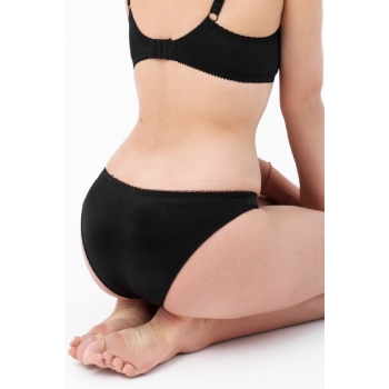 Трусы для беременных и после родов Angelika из микрофибры, черные