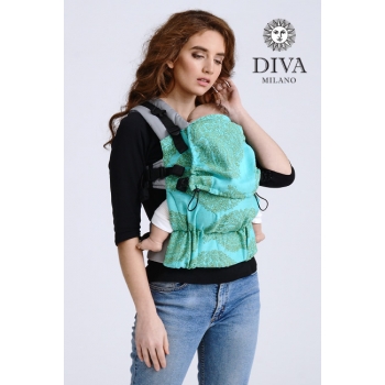 Эрго-рюкзак для новорожденных Diva Essenza Menta Simple One! с бамбуком