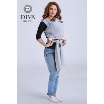 Слинг-шарф трикотажный Diva Stretchy, Nebbia