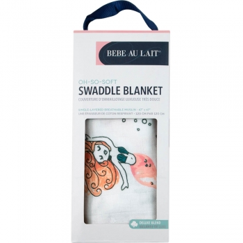 Бамбуковая пеленка для новорожденных Bebe Au Lait, Mermaid