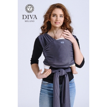 Трикотажный слинг-шарф Diva Stretchy, Grafite