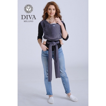 Трикотажный слинг-шарф Diva Stretchy, Grafite