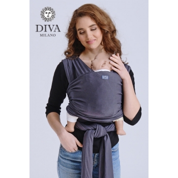 Трикотажный слинг-шарф Diva Stretchy, Grafite