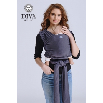 Трикотажный слинг-шарф Diva Stretchy, Grafite