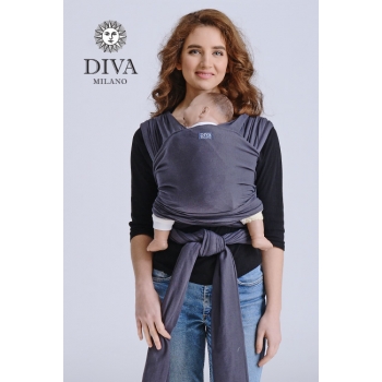 Трикотажный слинг-шарф Diva Stretchy, Grafite