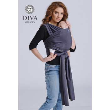 Трикотажный слинг-шарф Diva Stretchy, Grafite