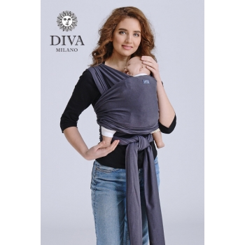Трикотажный слинг-шарф Diva Stretchy, Grafite