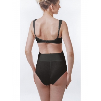 Бандаж трусы для беременных дородовой с кружевом, черный