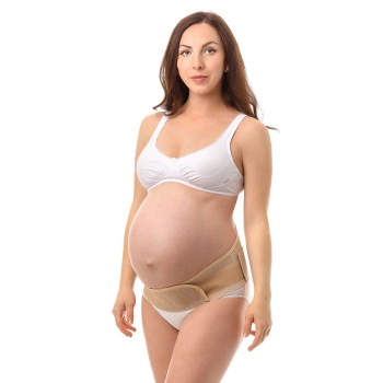 Бандаж для беременных и после родов универсальный, бежевый
