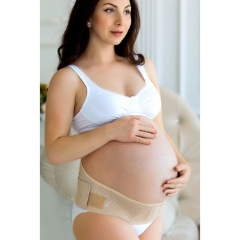Бандаж для беременных и после родов универсальный, бежевый