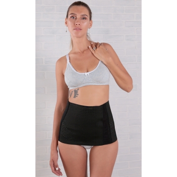 Бандаж послеродовой утягивающий Евромама "Лента", черный