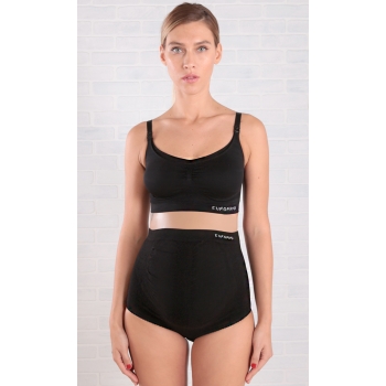 Бандаж трусы для беременных с косточками, черный