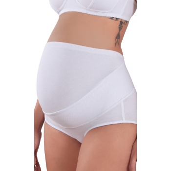 Бандаж-трусы для беременных высокий, белый