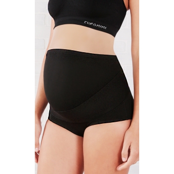 Бандаж-трусы для беременных высокий, черный