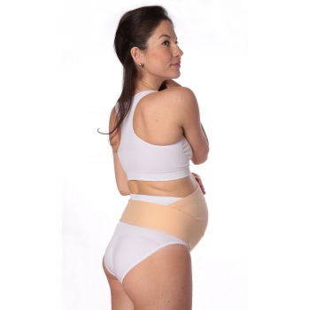 Бандаж для беременных дородовой мягкий "Животик", бежевый