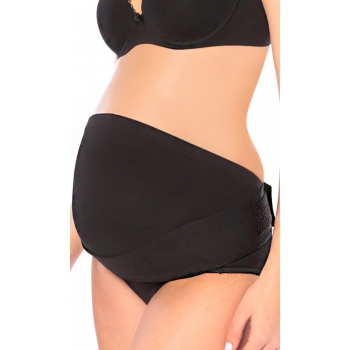 Бандаж для беременных дородовой мягкий "Животик", черный