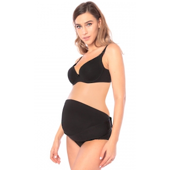 Бандаж для беременных дородовой мягкий "Животик", черный