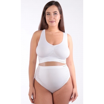 Бандаж трусы для беременных бесшовный, белый