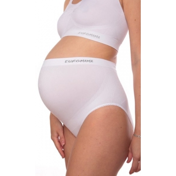 Бандаж трусы для беременных бесшовный, белый