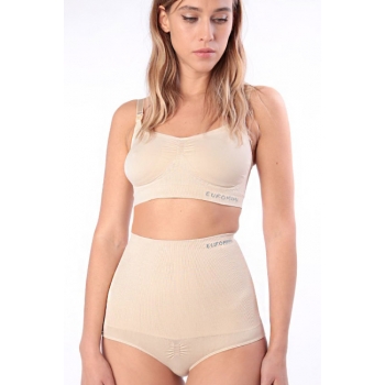 Бандаж трусы послеродовой бесшовный, бежевый